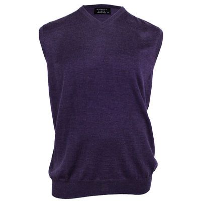 ANSETT MERINO V NECK VEST-knitwear-KINGSIZE BIG & TALL