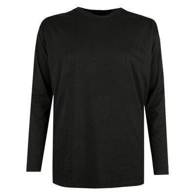 BRONCO PLAIN LONG SLEEVE TSHIRT-tshirts & tank tops-KINGSIZE BIG & TALL