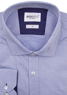 BROOKSFIELD TALL DIAMOND TEXTURE L/S SHIRT-tall range-KINGSIZE BIG & TALL