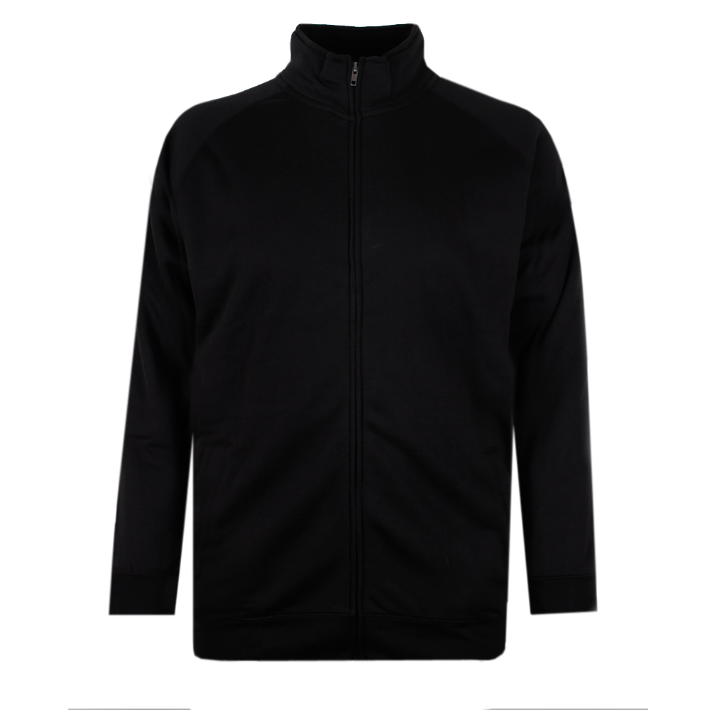 KAM PLAIN ZIP FLEECY TOP
