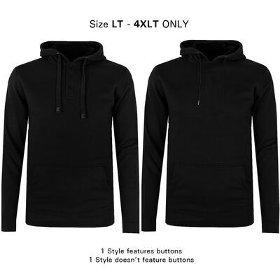 KAM TALL FIT PLAIN HOODY-tall range-KINGSIZE BIG & TALL