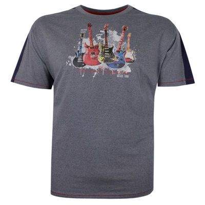 DUKE SHARNBROOK GUITAR T-SHIRT-tshirts & tank tops-KINGSIZE BIG & TALL