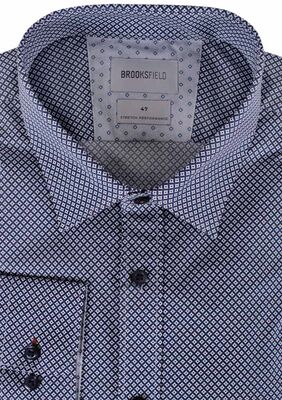 BROOKSFIELD GEO STAR-DIAMOND L/S SHIRT -shirts casual & business-KINGSIZE BIG & TALL