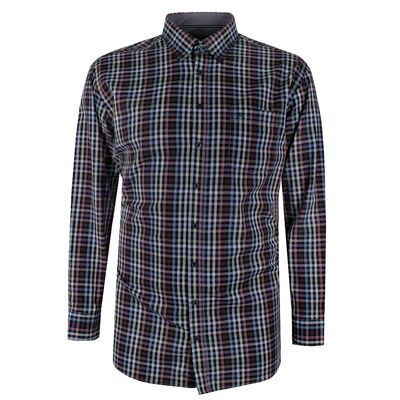 CASA MODA BILLY CHECK L/S SHIRT-sale clearance-KINGSIZE BIG & TALL