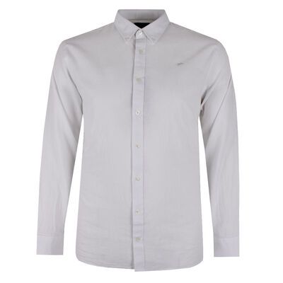 RAGING BULL PLAIN LINEN BLEND L/S SHIRT-sale clearance-KINGSIZE BIG & TALL