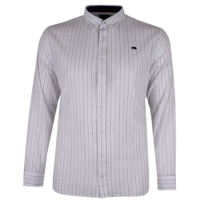 RAGING BULL CHALK STRIPE L/S SHIRT-sale clearance-KINGSIZE BIG & TALL