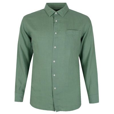 GAZMAN 029 FRENCH LINEN L/S SHIRT-sale clearance-KINGSIZE BIG & TALL