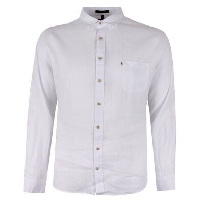 PILBARA 055 LINEN L/S SHIRT-sale clearance-KINGSIZE BIG & TALL