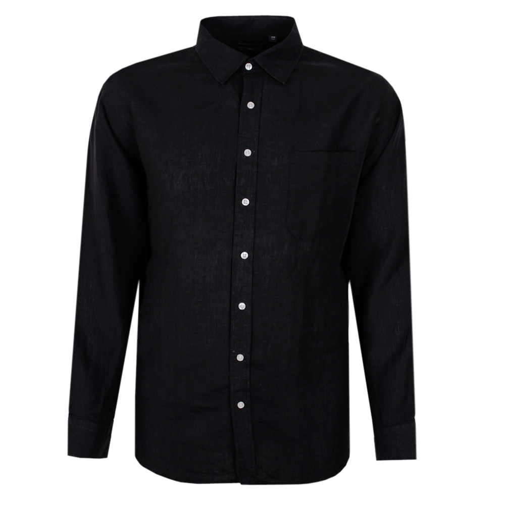 BACKBAY 225 PLAIN LINEN L/S SHIRT