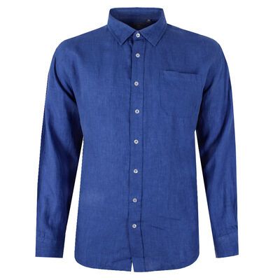 BACKBAY 225 PLAIN LINEN L/S SHIRT-new arrivals-KINGSIZE BIG & TALL