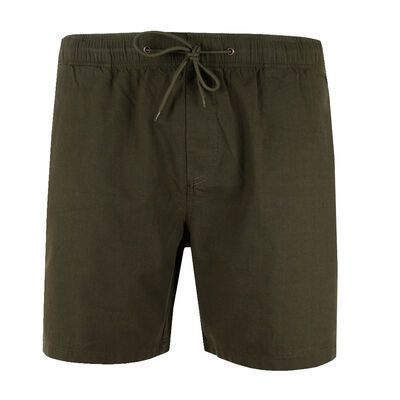 ATLAS LINEN BLEND ELASTIC WAIST SHORT-sale clearance-KINGSIZE BIG & TALL