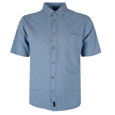 CIPOLLINI SLUB BAMBOO S/S SHIRT-sale clearance-KINGSIZE BIG & TALL