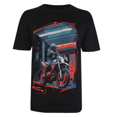 BRONCO MOTOR CROSS BIKE T-SHIRT-sale clearance-KINGSIZE BIG & TALL