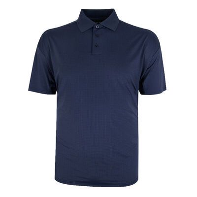 ATLAS SQUARE WEAVE PERFORM STRETCH POLO-sale clearance-KINGSIZE BIG & TALL