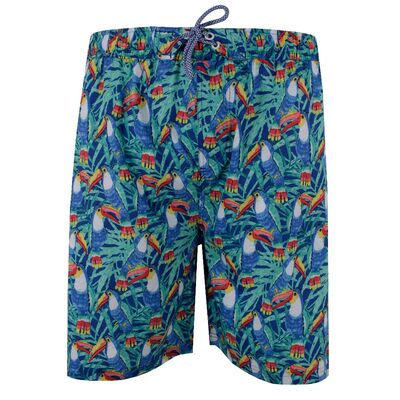 KAM COLOURFUL TOUCAN BAORDSHORTS-sale clearance-KINGSIZE BIG & TALL