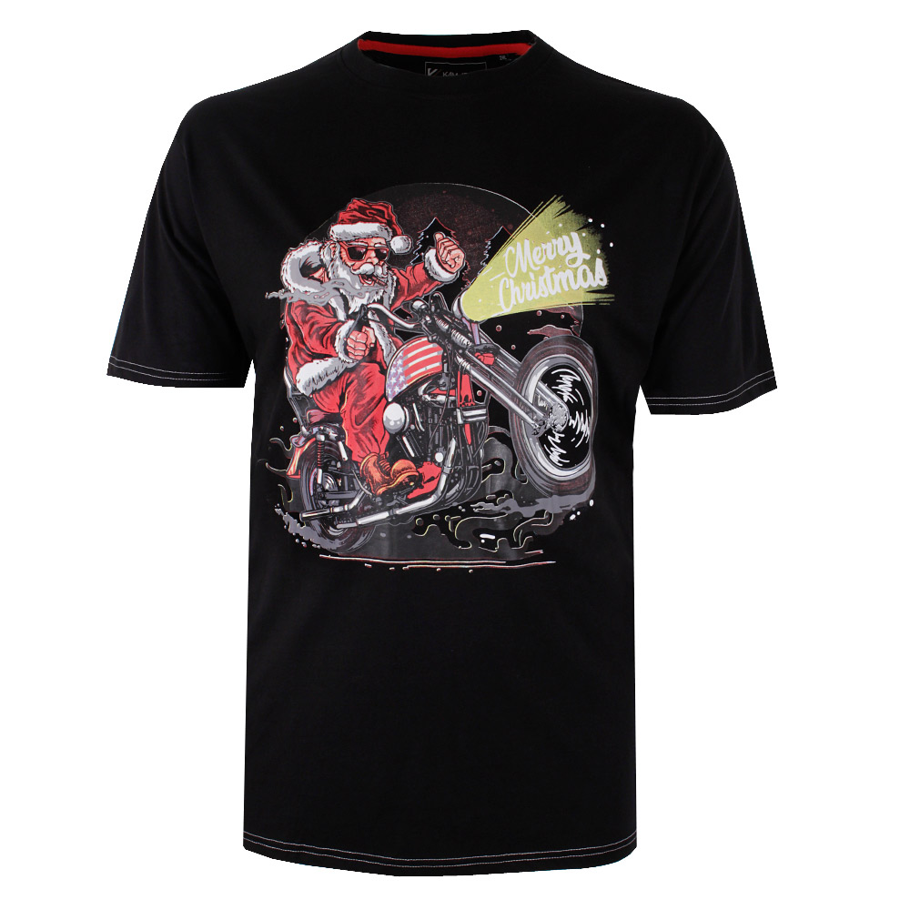 KAM SANTA BIKER XMAS T-SHIRT