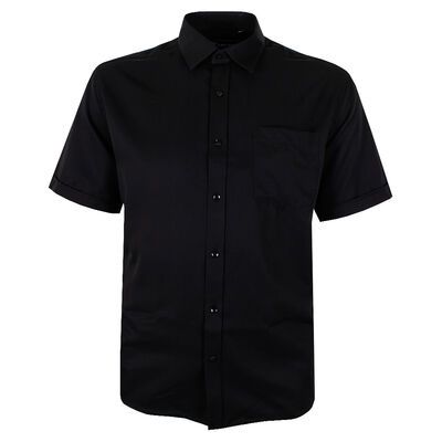 KAM HERRINGBONE S/S SHIRT-shirts casual & business-KINGSIZE BIG & TALL