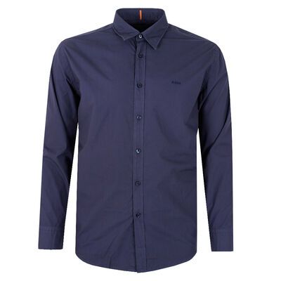 HUGO BOSS RELEGANT PLAIN L/S SHIRT-sale clearance-KINGSIZE BIG & TALL