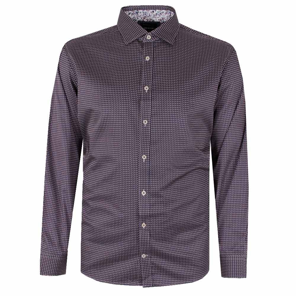 BROOKSFIED GEO 64 L/S BUSINESS SHIRT