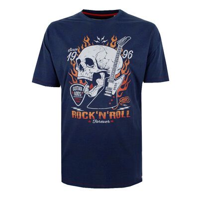 DUKE NEAL ROCK N ROLL T-SHIRT-sale clearance-KINGSIZE BIG & TALL