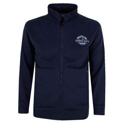 NORTH 56° 98 MOUNTAIN ZIP SWEAT TOP-sale clearance-KINGSIZE BIG & TALL