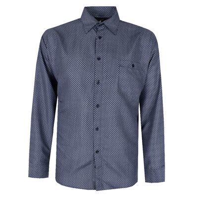 CIPOLLINI 41 SQUARE DIAMOND L/S SHIRT-shirts casual & business-KINGSIZE BIG & TALL