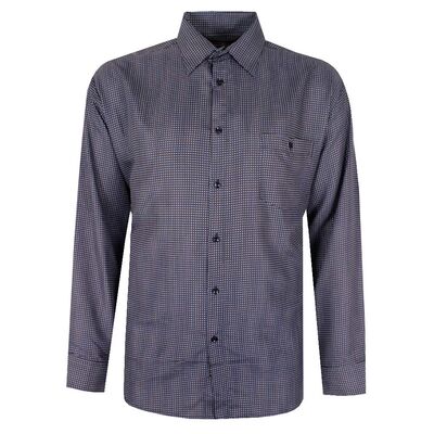 CIPOLLINI 735 GEO PRINT L/S SHIRT-shirts casual & business-KINGSIZE BIG & TALL