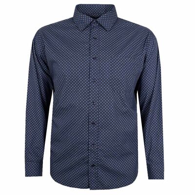 BLUE HORIZON STARFLOWER L/S SHIRT-sale clearance-KINGSIZE BIG & TALL