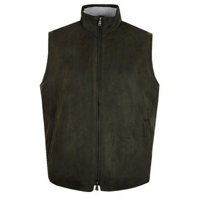 GAZMAN ROBERT SUEDE VEST-sale clearance-KINGSIZE BIG & TALL