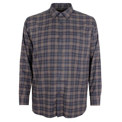 GAZMAN BRUSHED TWILL CHECK L/S-sale clearance-KINGSIZE BIG & TALL