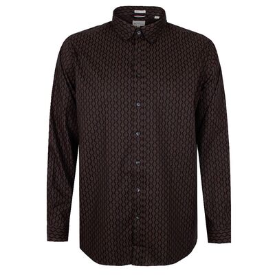 BEN SHERMAN LINER GEO L/S SHIRT-sale clearance-KINGSIZE BIG & TALL