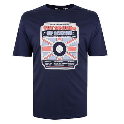 BEN SHERMAN SOUND OF LONDON T-SHIRT-sale clearance-KINGSIZE BIG & TALL