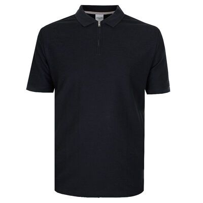 JACK & JONES TEX ZIP POLO -shirts-KINGSIZE BIG & TALL