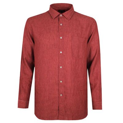 GAZMAN 250 FRENCH LINEN L/S SHIRT-sale clearance-KINGSIZE BIG & TALL