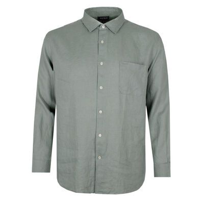 GAZMAN 250 FRENCH LINEN L/S SHIRT-sale clearance-KINGSIZE BIG & TALL