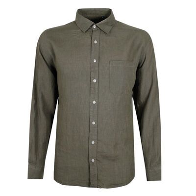 BACKBAY 225 PLAIN LINEN L/S SHIRT-new arrivals-KINGSIZE BIG & TALL