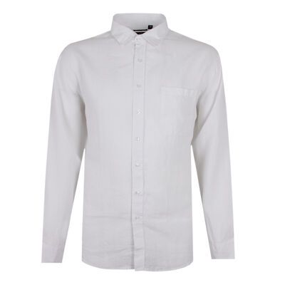 BACKBAY 225 PLAIN LINEN L/S SHIRT-new arrivals-KINGSIZE BIG & TALL