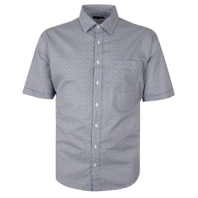 BLUE HORIZON 661 GEO S/S SHIRT-sale clearance-KINGSIZE BIG & TALL