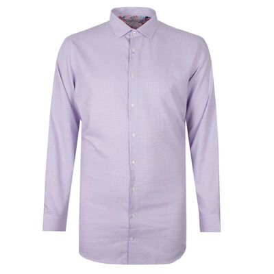 BROOKSFIELD 71 MINI CHECK L/S BUSINESS SHIRT-tall range-KINGSIZE BIG & TALL