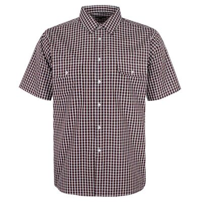 CIPOLLINI 2 POCKET ORANGE CHECK S/S SHIRT-shirts casual & business-KINGSIZE BIG & TALL