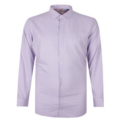 BROOKSFIELD 71 MINI CHECK L/S BUSINESS SHIRT-shirts casual & business-KINGSIZE BIG & TALL