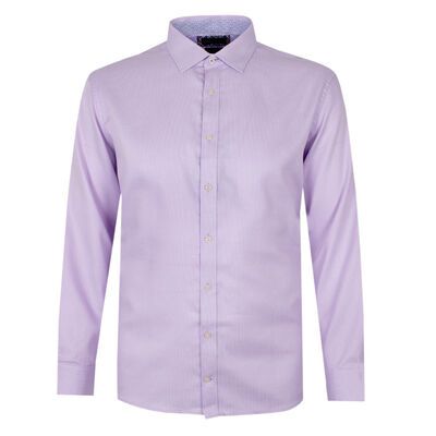 BROOKSFIELD 587 LILAC L/S BUSINESS SHIRT-shirts casual & business-KINGSIZE BIG & TALL