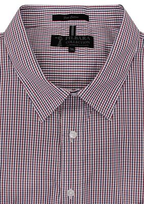 PILBARA 008 CHECK S/S SHIRT-shirts casual & business-KINGSIZE BIG & TALL