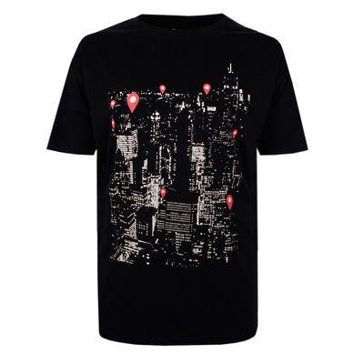 BRONCO DROP PIN NYC T-SHIRT-tshirts & tank tops-KINGSIZE BIG & TALL