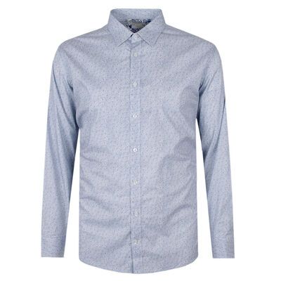 BROOKSFIELD FLOWER L/S BUSINESS SHIRT-shirts casual & business-KINGSIZE BIG & TALL