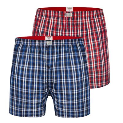 DUKE PLAID TWO PACK BOXER-sleepwear-KINGSIZE BIG & TALL