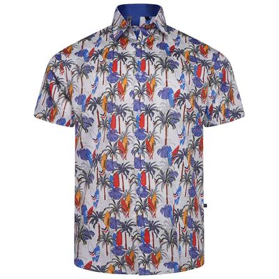 KAM SURF&PALM S/S SHIRT-shirts-KINGSIZE BIG & TALL