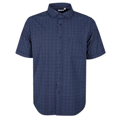 BACKBAY TRI-PRINT S/S SHIRT-sale clearance-KINGSIZE BIG & TALL