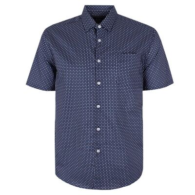 MAURIO SQUAREY-NIGHT S/S SHIRT-sale clearance-KINGSIZE BIG & TALL