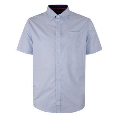PERONE BLUE MICRO GEO S/S SHIRT -sale clearance-KINGSIZE BIG & TALL
